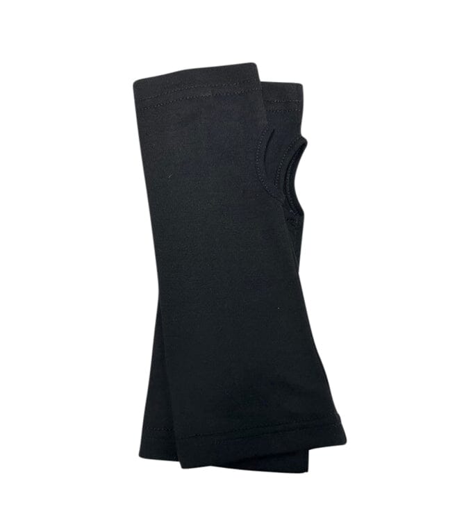 Silkspun Fingerless Mittens in Black