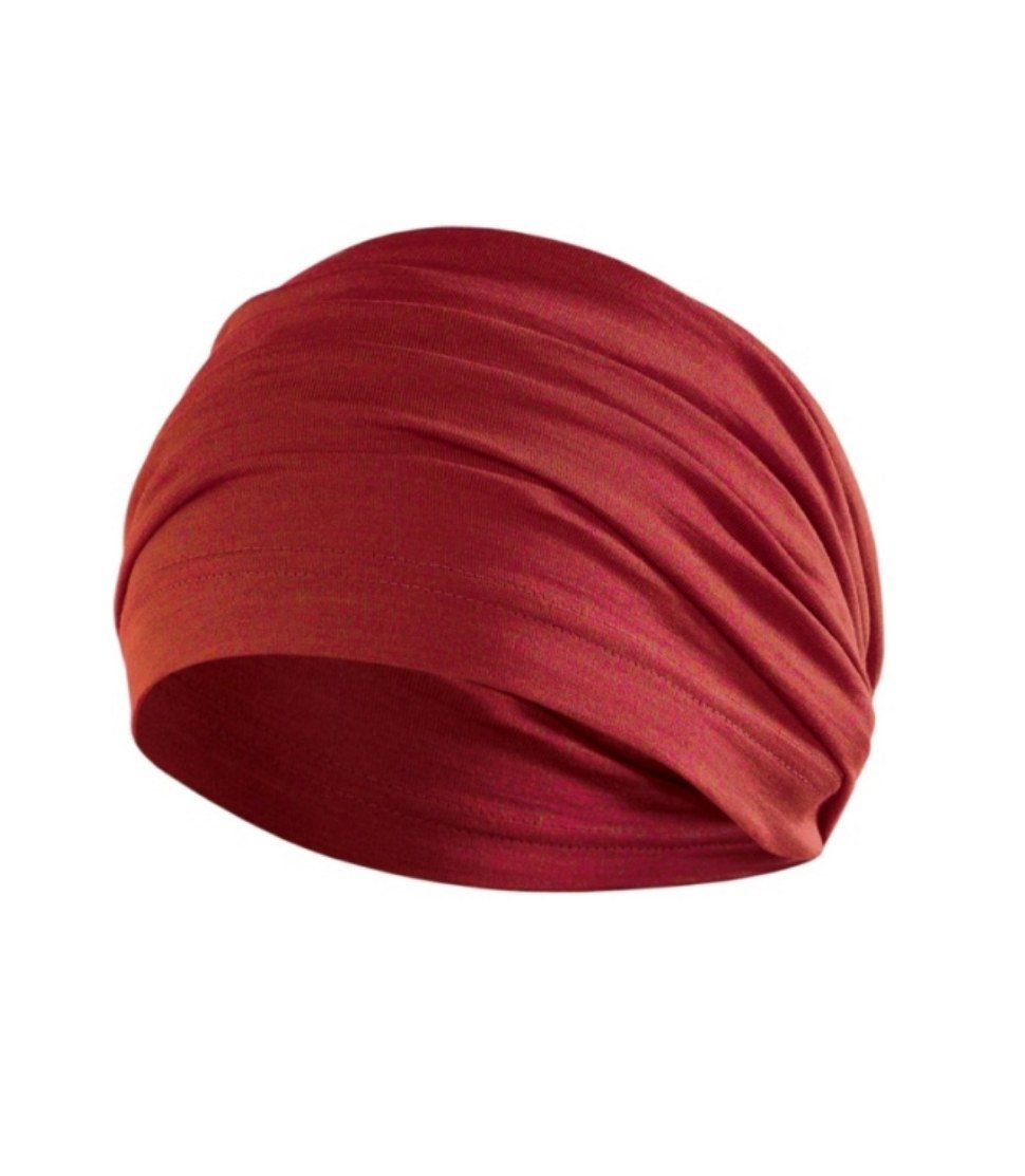  Silkspun Unisex Headwarmer in Sunset Red
