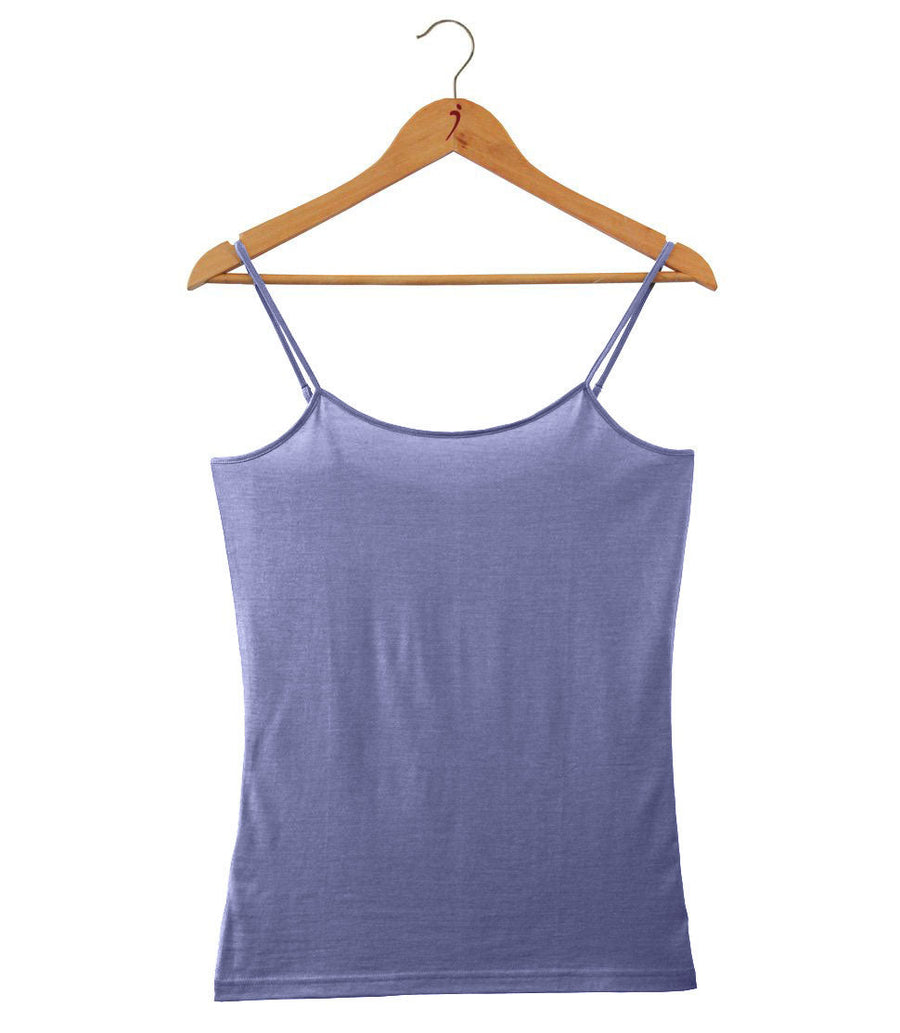 Forever Angel Women's Basic Solid 100% Silk Camisole Cami Tank Top