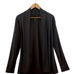 Women's Silkspun Longline Cardigan in Black
