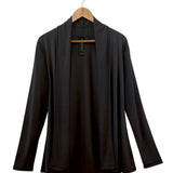 Women's Silkspun Longline Cardigan in Black