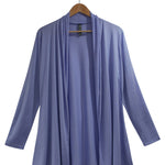  Women's Silkspun Longline Cardigan in Forget-me-Not Blue