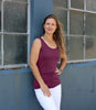Women's Silkspun longline sleeveless in Mulberry Pink