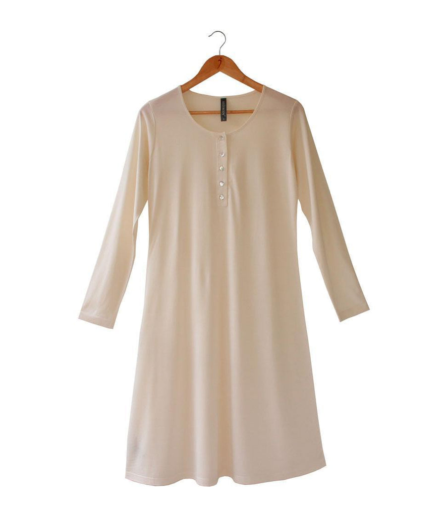 Women's Silkspun Nightgown in Natural White