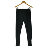 Women's Silkspun Pleated Leggings in Black