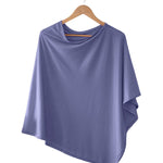 Silkspun Poncho in Forget-Me-Not blue