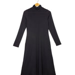 Women's Silkspun High Neck Rachel Dress in Black