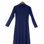 Women's Silkspun High Neck Rachel Dress in Navy