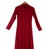 Women's Silkspun High Neck Rachel Dress in Sunset Red