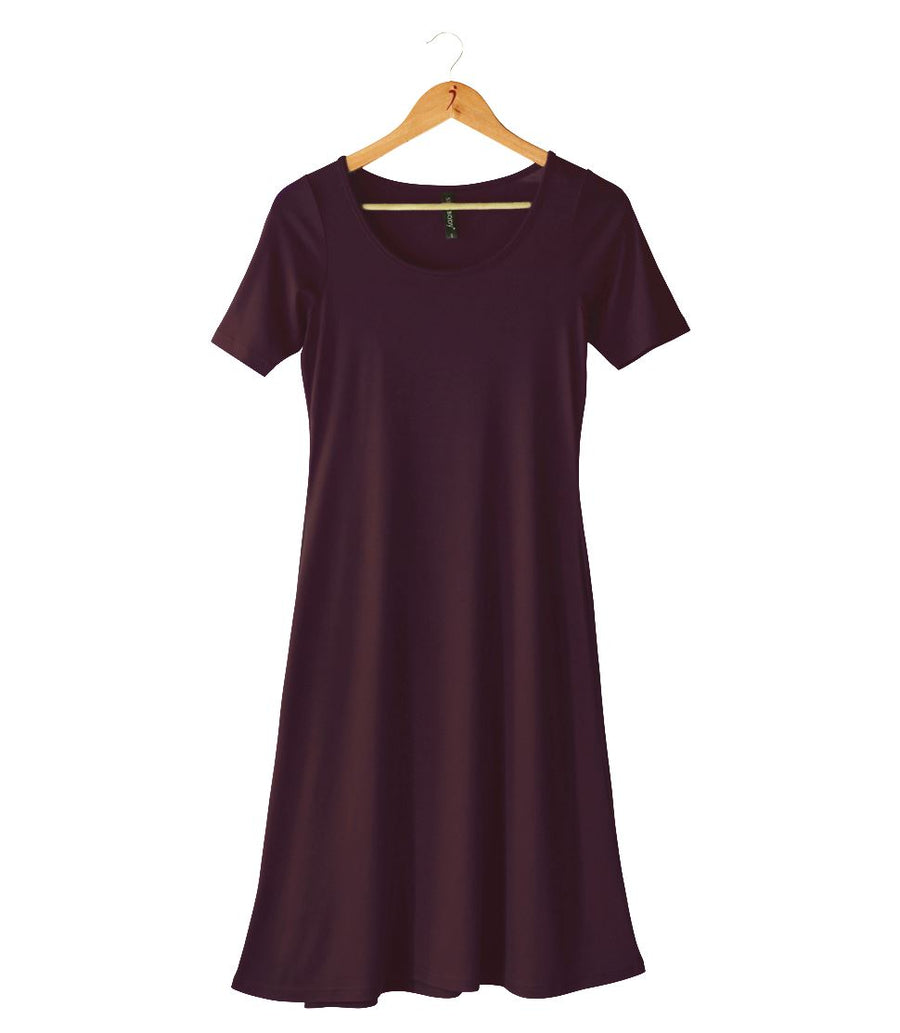 Women's Silkspun Short Sleeve Classic Dress in Port Royale