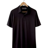 Men's Silkspun Short Sleeve Polo Shirt in Black