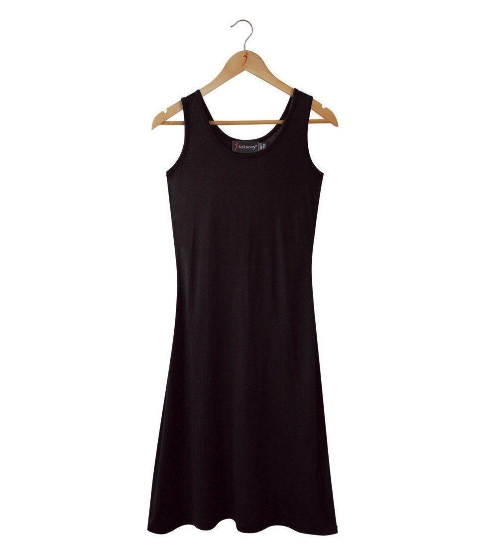 Women's Silkspun Sleeveless Dress in Black