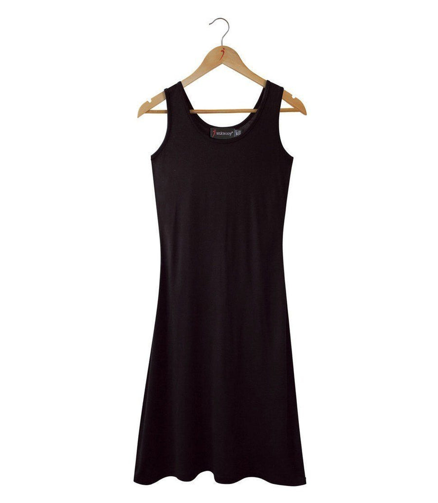 Women's Silkspun Sleeveless Dress in Black
