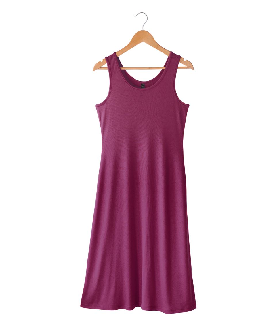 Women's Silkspun Sleeveless Dress in Mulberry Pink