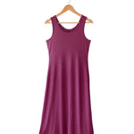 Women's Silkspun Sleeveless Dress in Mulberry Pink