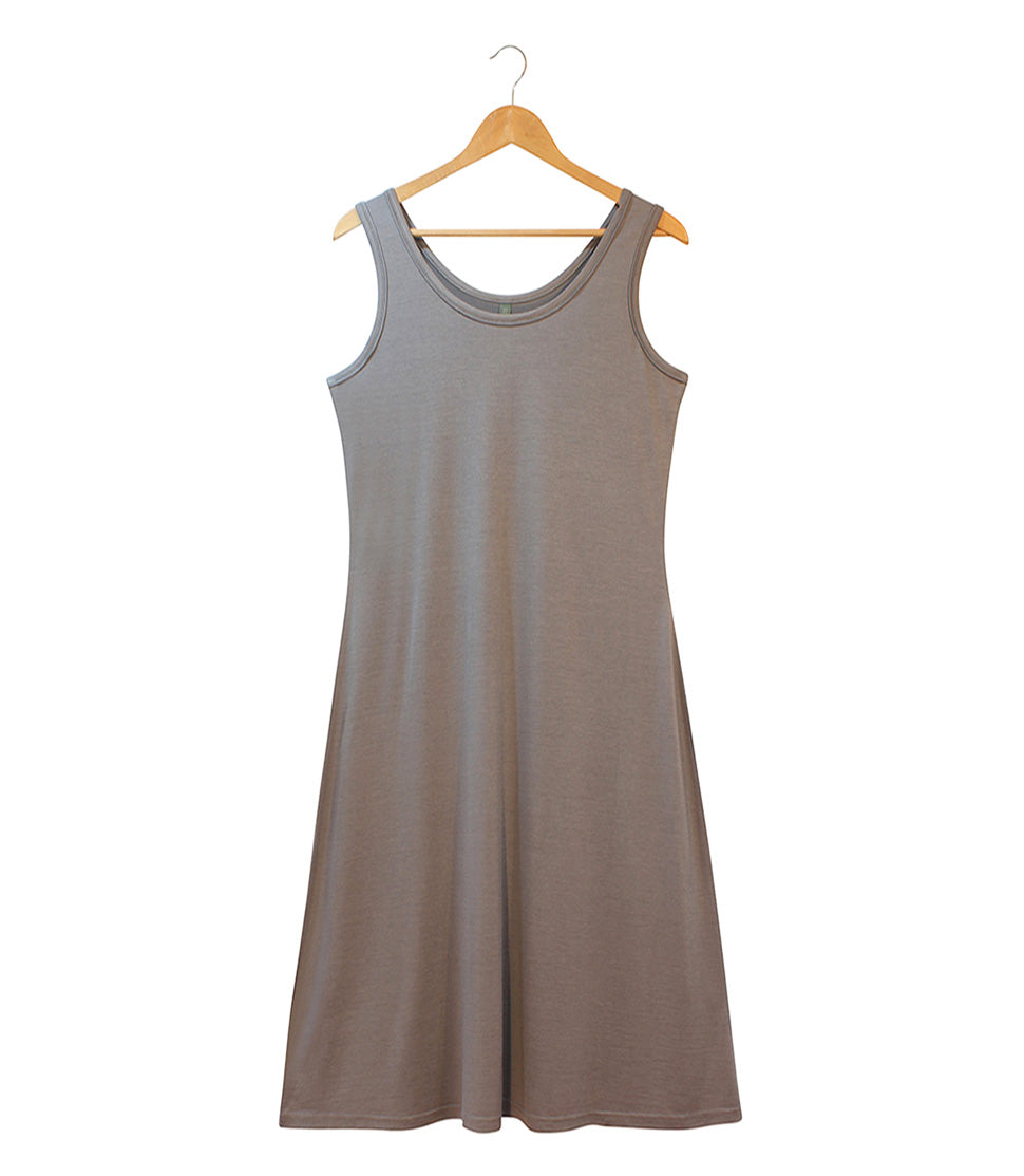 Women's Silkspun Sleeveless Dress in Perfect Grey