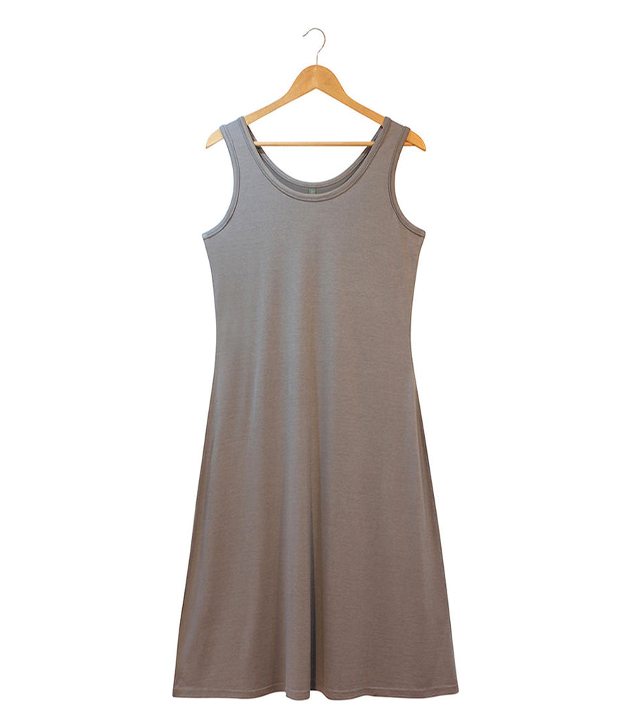 Women's Silkspun Sleeveless Dress in Perfect Grey