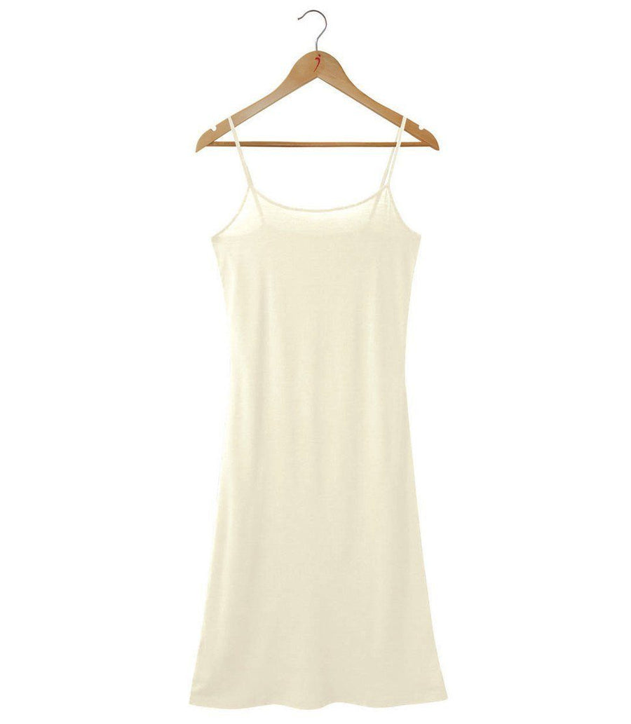 Washable Silk Slip Dress - Meditative Grey/Tranquil White / XS