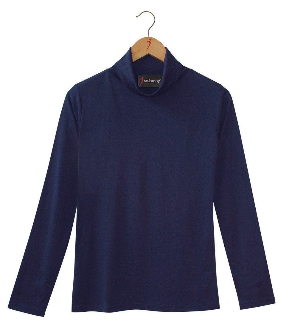Women's Silkspun Women's Turtle Neck in Navy