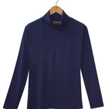 Women's Silkspun Women's Turtle Neck in Navy