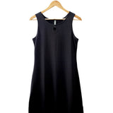  Women's Silkspun Wendy Keyhole Dress in Black