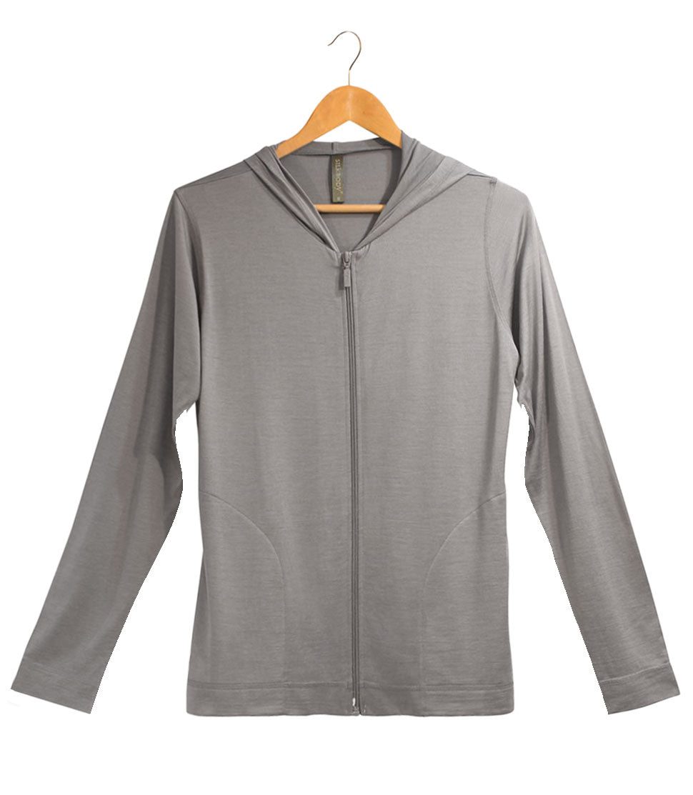 Women's Silkspun Hoodie in Perfect Gray