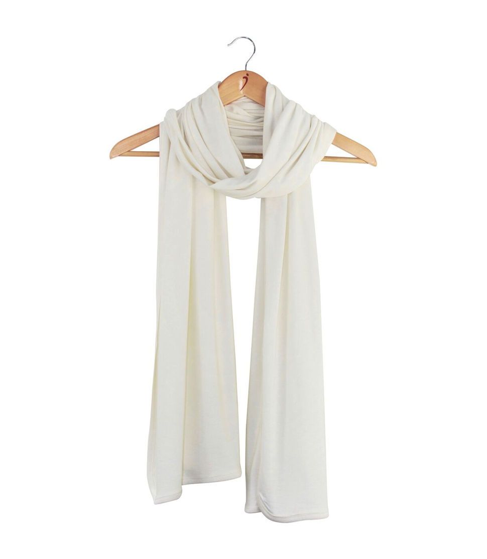 Silkspun Wrap Scarf in Natural White
