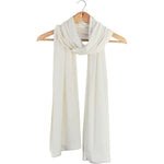 Silkspun Wrap Scarf in Natural White