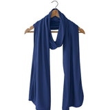 Silkspun Wrap Scarf in Navy