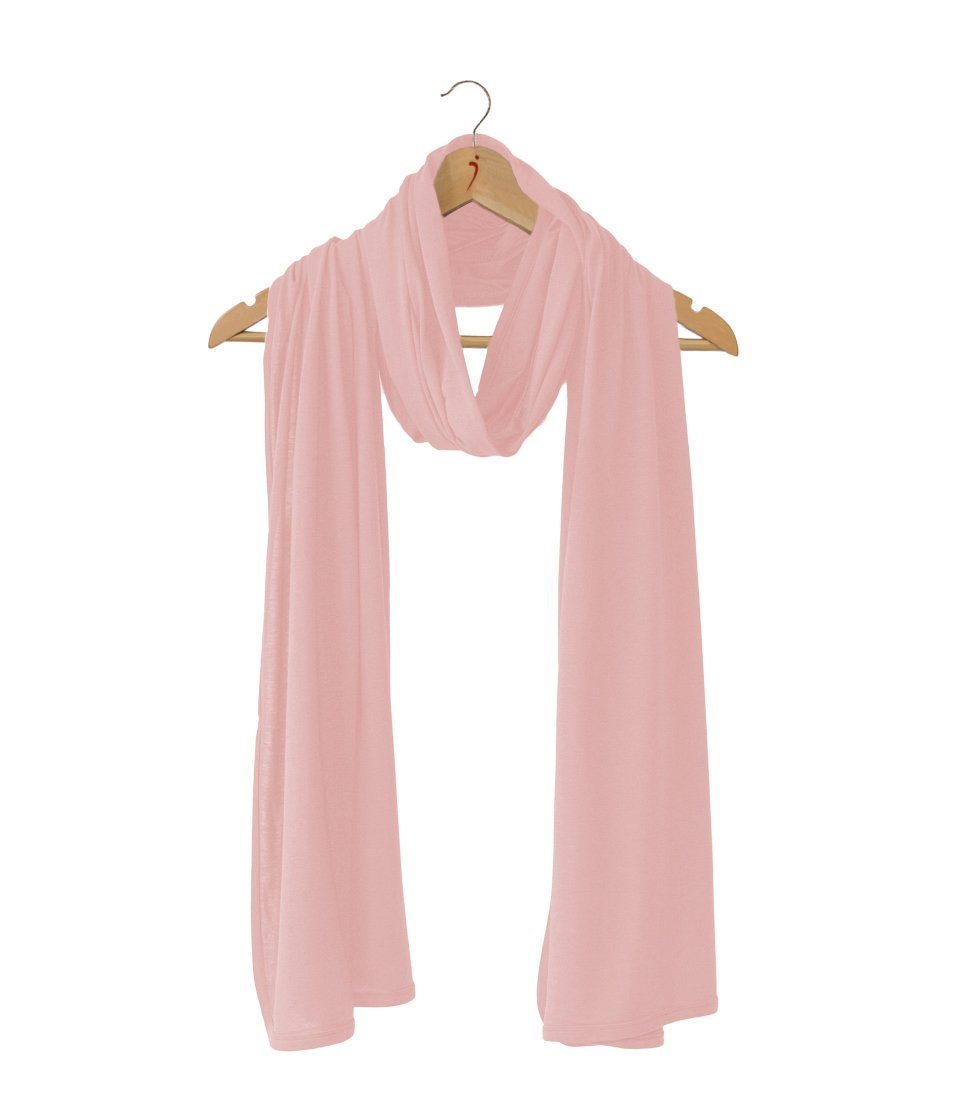 Silkspun Wrap Scarf in Shell Pink