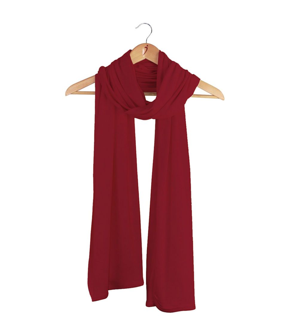 Silkspun Wrap Scarf in Sunset Red