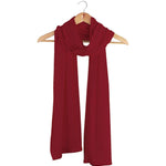 Silkspun Wrap Scarf in Sunset Red