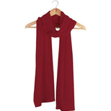 Silkspun Wrap Scarf in Sunset Red