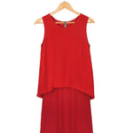 Women's Silkbody Talia Silk Dress in Sunset Red 